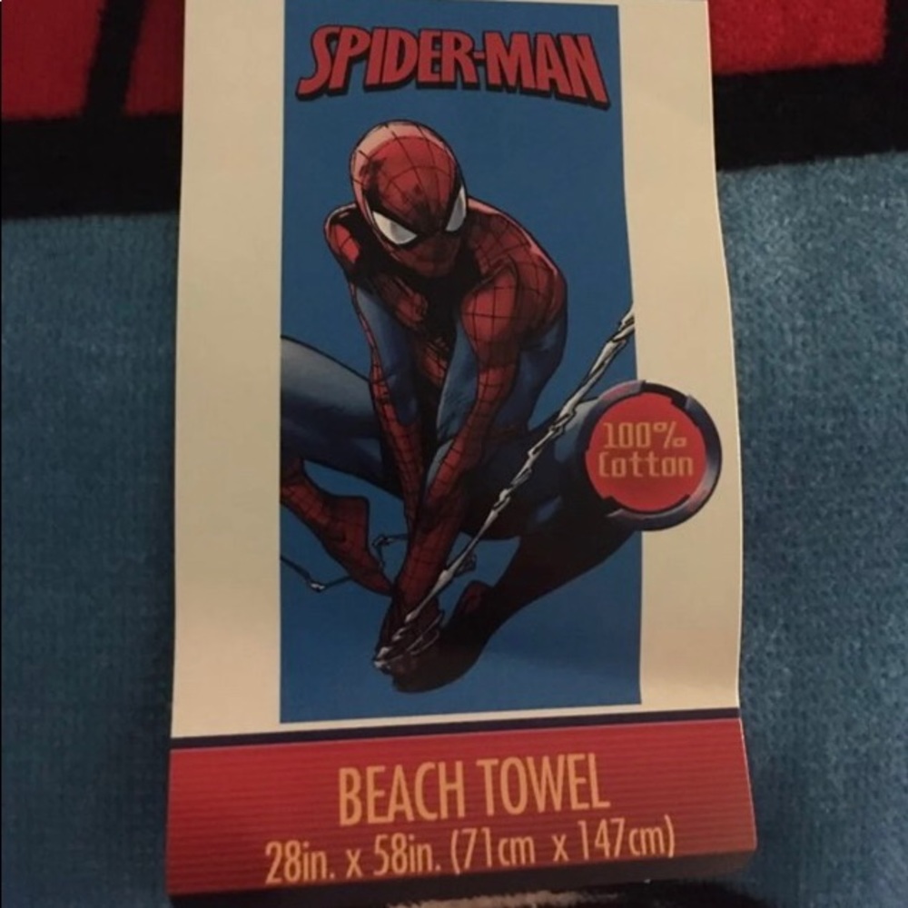 Marvel Spider-Man beach towel! Soft
